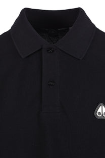 MOOSE KNUCKLES EVERETT POLO SHIRT BLACK Moose Knuckles Michael Stewart Menswear  Polo Shirts