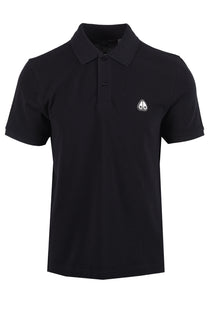 MOOSE KNUCKLES EVERETT POLO SHIRT BLACK Moose Knuckles Michael Stewart Menswear  Polo Shirts