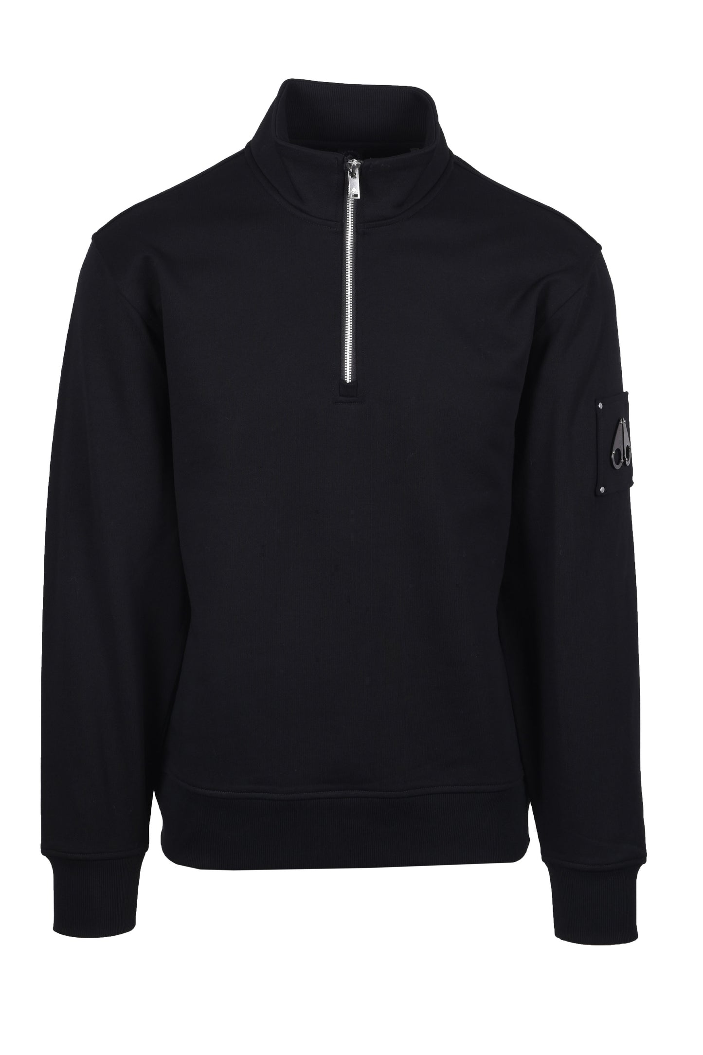 MOOSE KNUCKLES HARTSFIELD HALF ZIP BLACK