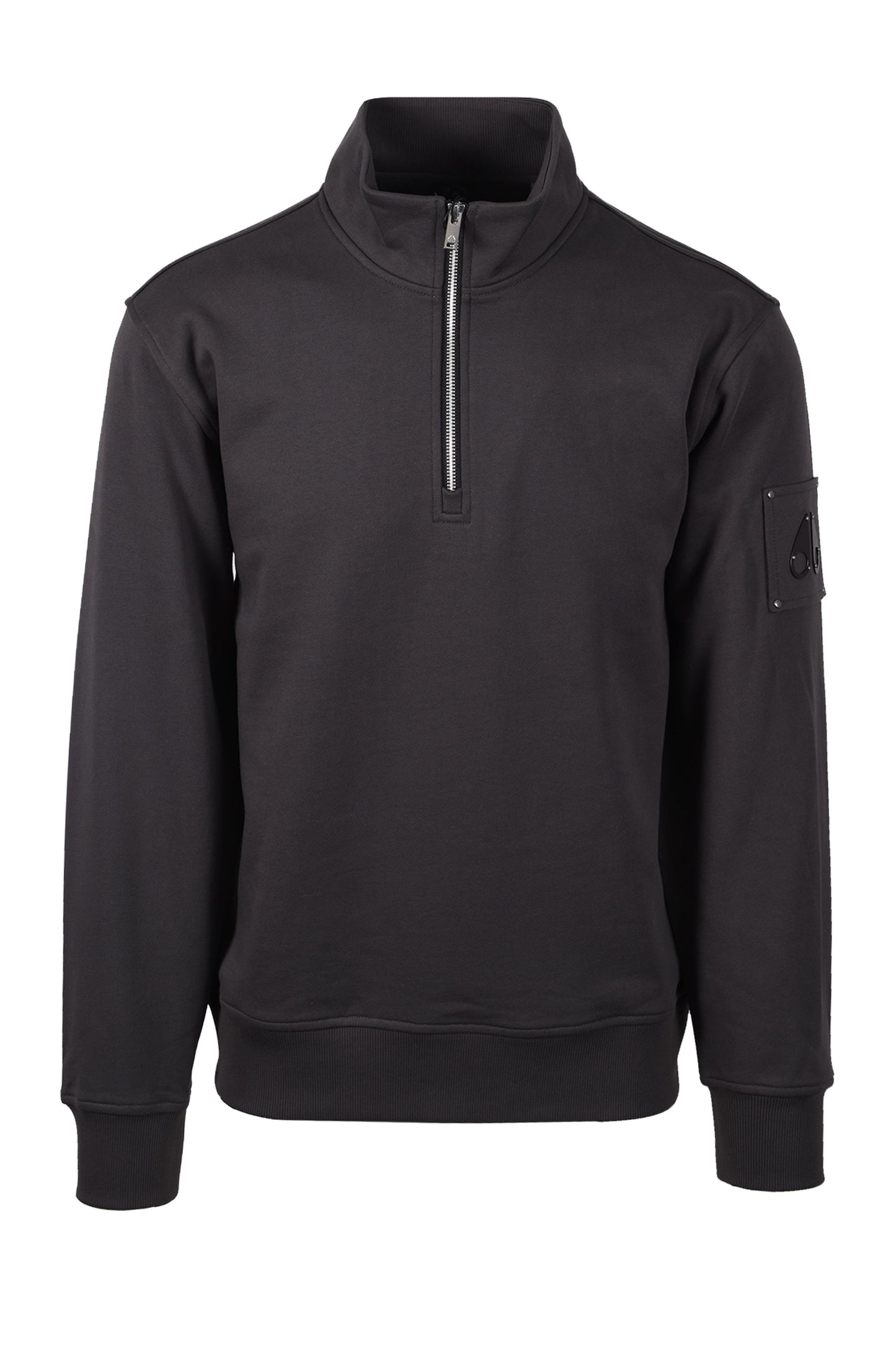 MOOSE KNUCKLES HARTSFIELD HALF ZIP CEMENT Moose Knuckles Michael Stewart Menswear  Sweatshirts