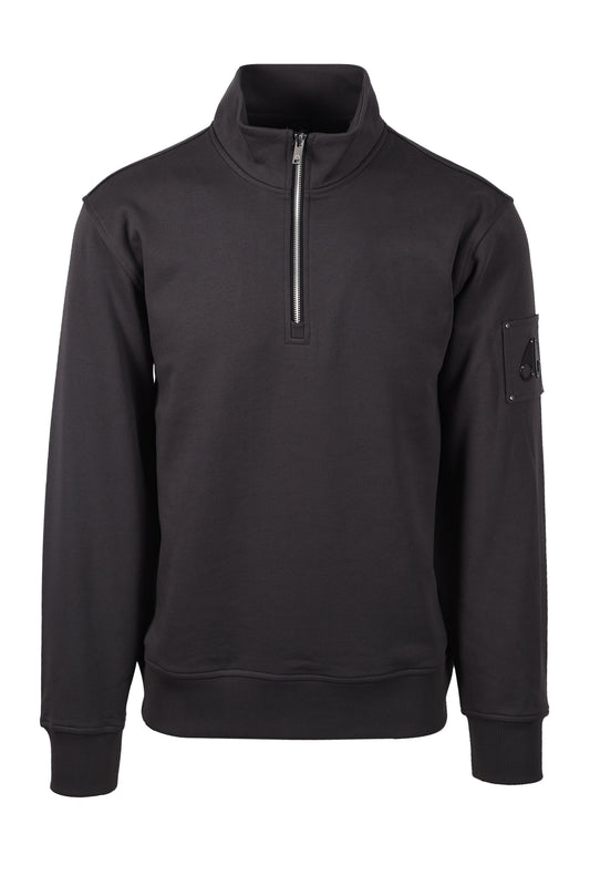 MOOSE KNUCKLES HARTSFIELD HALF ZIP CEMENT Moose Knuckles Michael Stewart Menswear  Sweatshirts