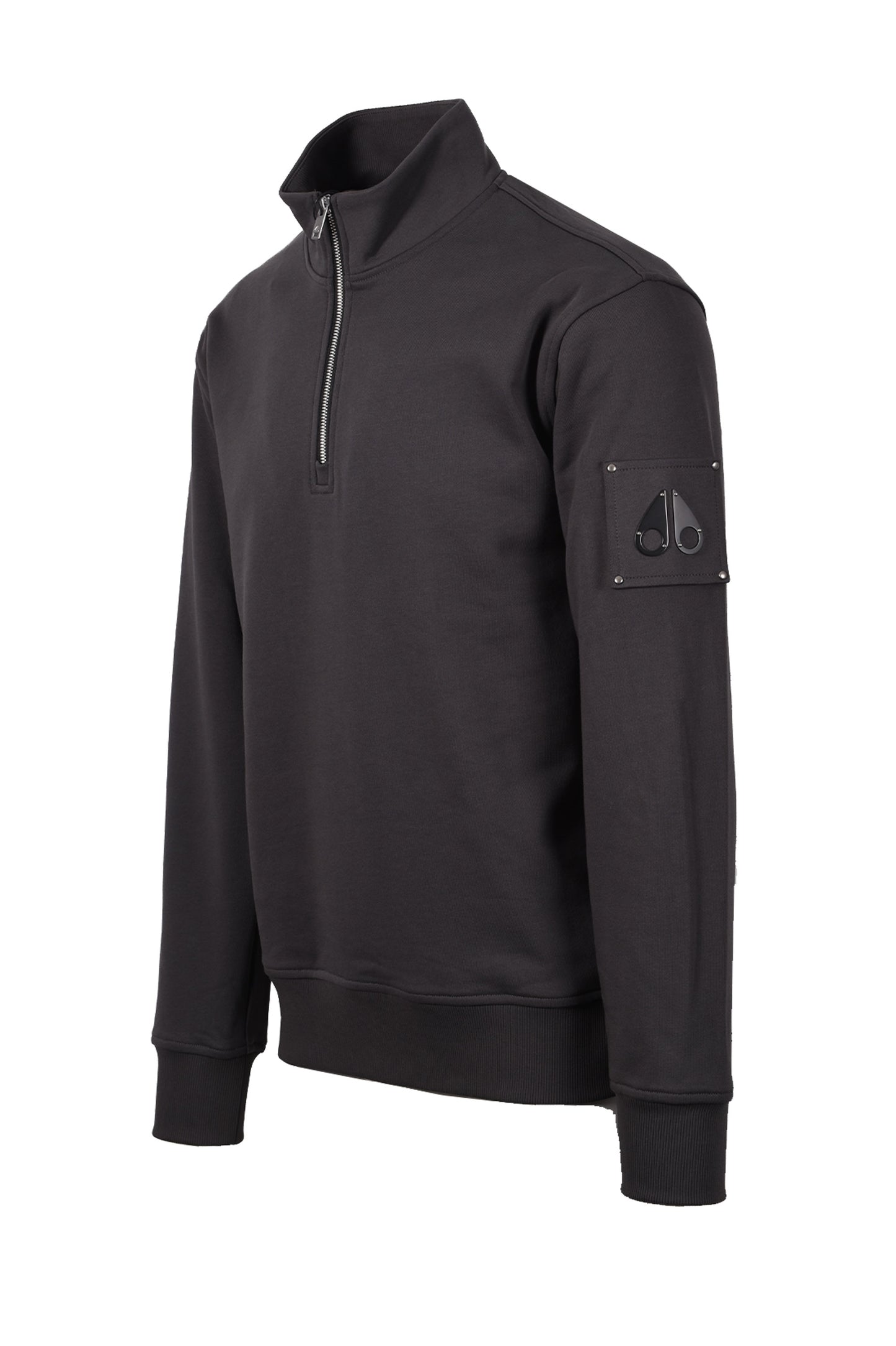 MOOSE KNUCKLES HARTSFIELD HALF ZIP CEMENT Moose Knuckles Michael Stewart Menswear  Sweatshirts
