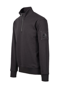 MOOSE KNUCKLES HARTSFIELD HALF ZIP CEMENT Moose Knuckles Michael Stewart Menswear  Sweatshirts