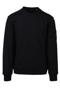 MOOSEKNUCKLES HARTSFIELD CREW NECK SWEATSHIRT BLACK Moose Knuckles Michael Stewart Menswear  Sweatshirts