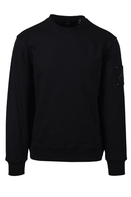 MOOSEKNUCKLES HARTSFIELD CREW NECK SWEATSHIRT BLACK Moose Knuckles Michael Stewart Menswear  Sweatshirts