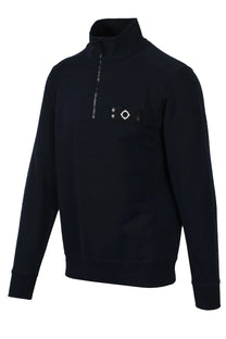 Ma.Strum Half Zip Sweatshirt Ink Navy Ma.Strum
