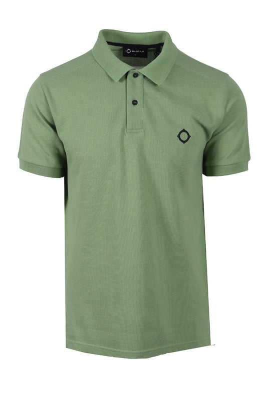Ma.Strum SS Pique Polo Shirt Sage