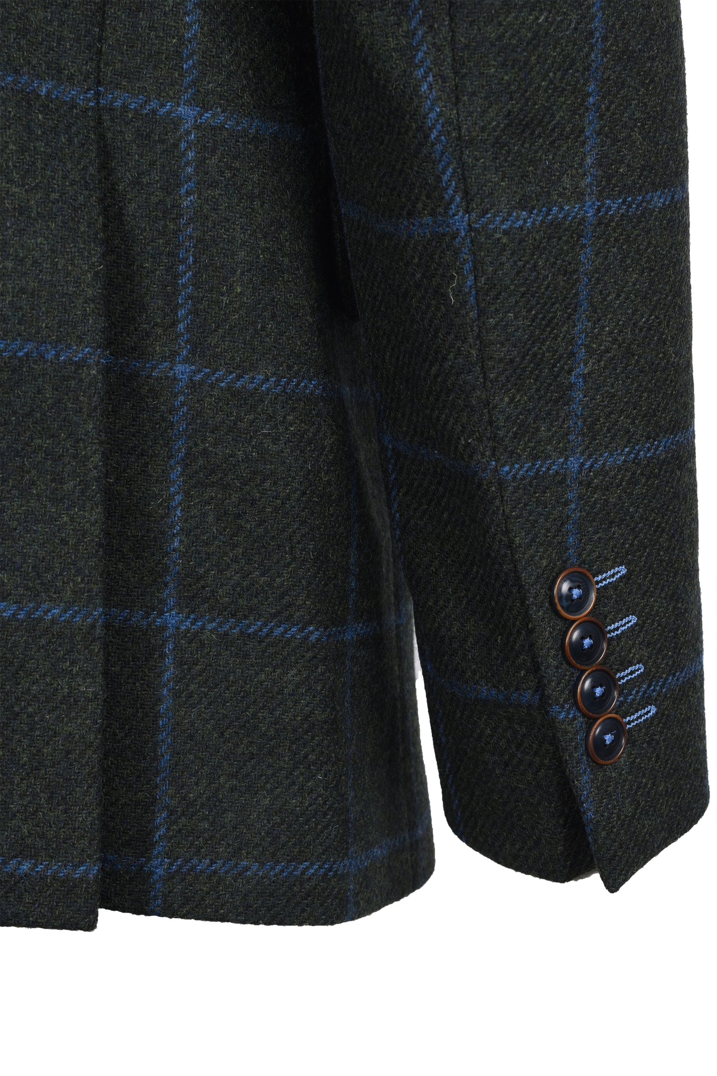 Mazzelli Jacket and Waistcoat Green/Blue Check