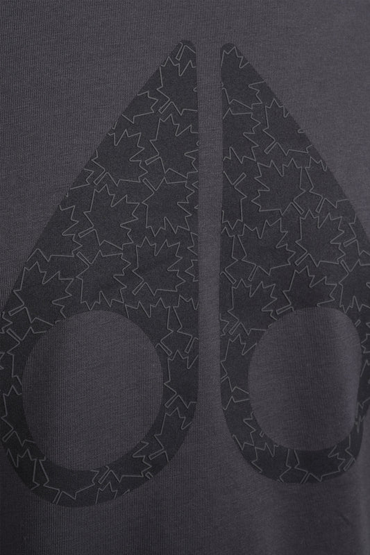 Moose Knuckles Chamblee Leaf T-Shirt Cement