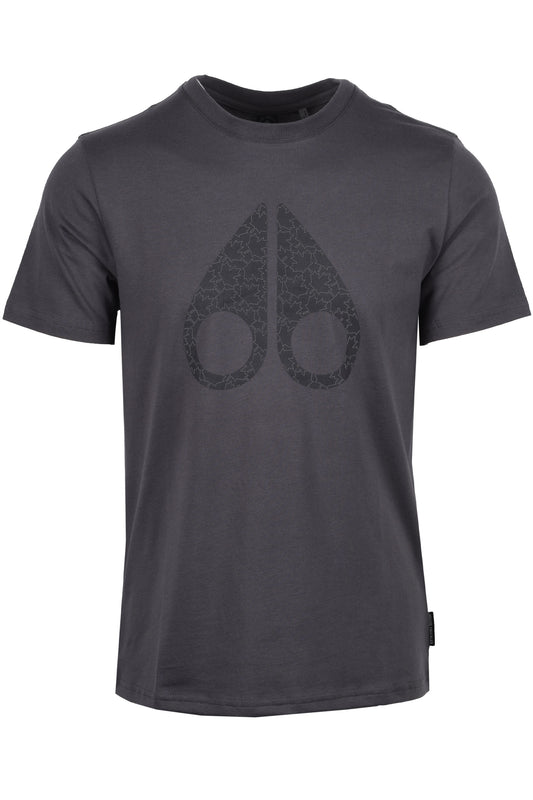 Moose Knuckles Chamblee Leaf T-Shirt Cement