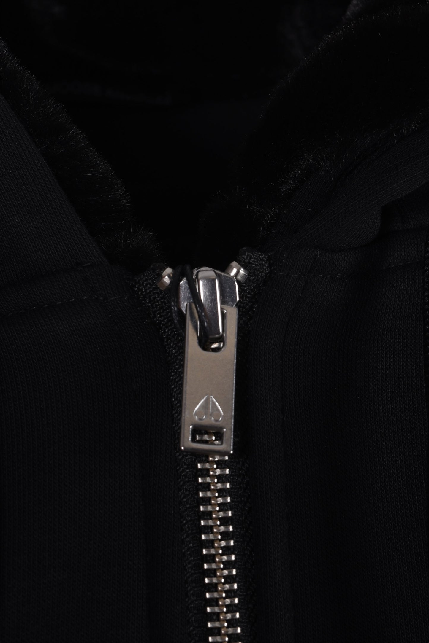 Moose Knuckles Classic Bunny Hooded Full Zip Black