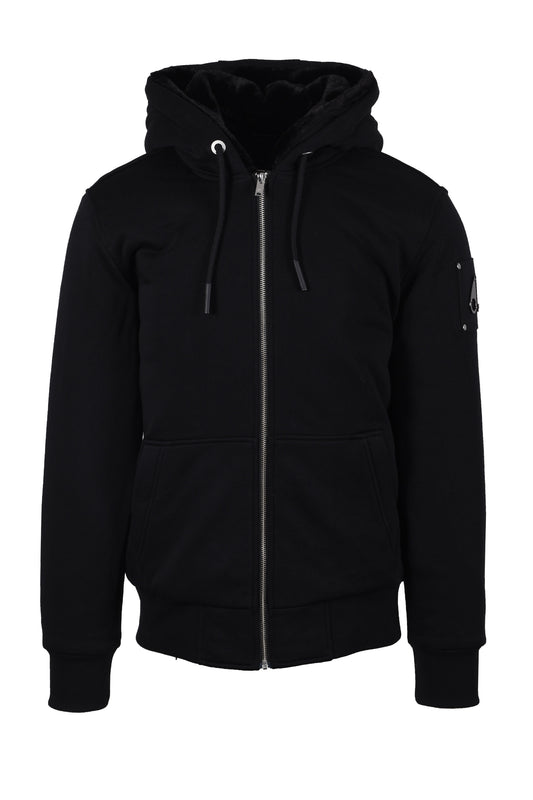 Moose Knuckles Classic Bunny Hooded Full Zip Black