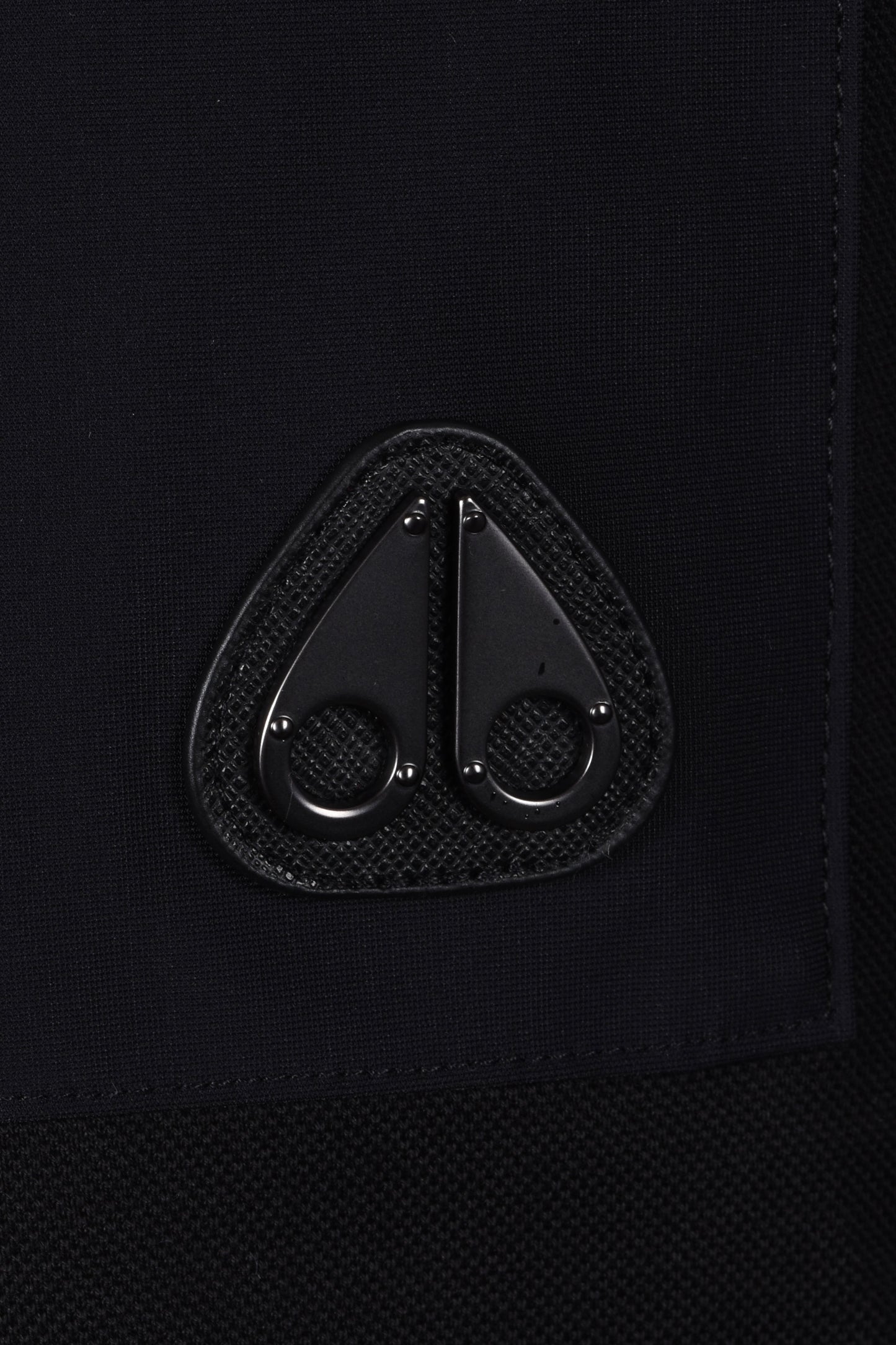 Moose Knuckles Dalon Long Sleeved Polo Shirt Black