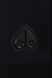 Moose Knuckles Dalon Long Sleeved Polo Shirt Black Moose Knuckles