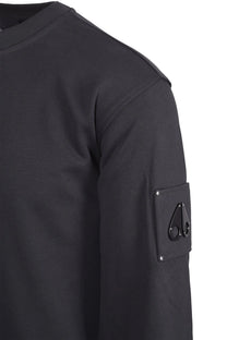 Moose Knuckles Hartsfield Crew Neck Sweatshirt Cement Moose Knuckles