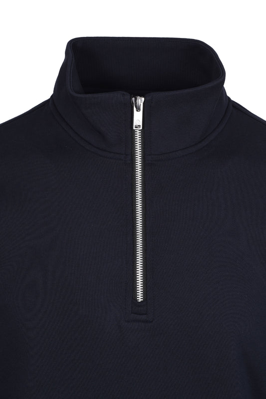 Moose Knuckles Hartsfield Half Zip Sweatshirt Navy