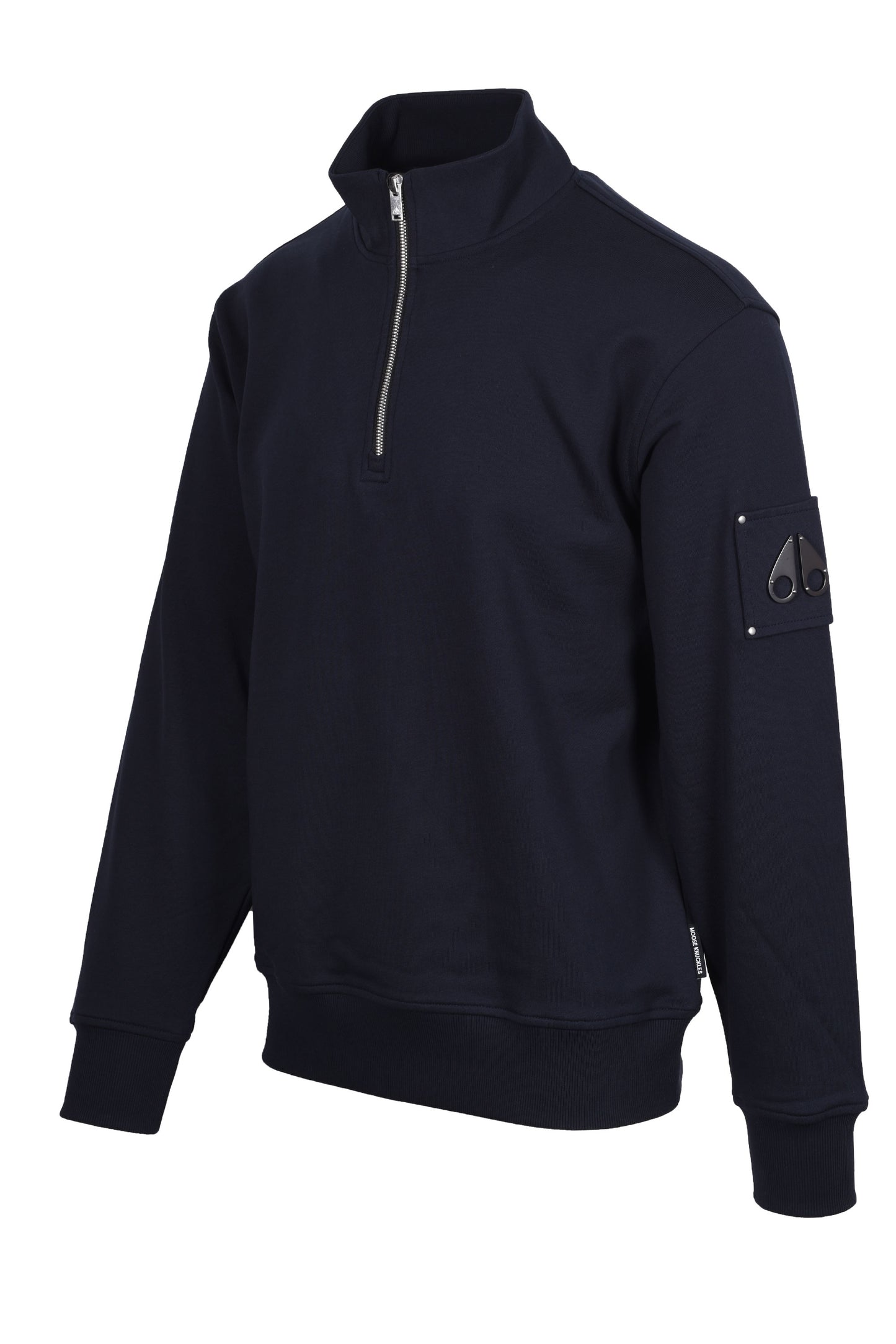Moose Knuckles Hartsfield Half Zip Sweatshirt Navy