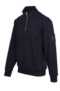 Moose Knuckles Hartsfield Half Zip Sweatshirt Navy Moose Knuckles