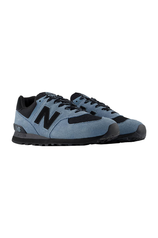 NEW BALANCE 574 TRAINER ZINC BLUE/BLACK