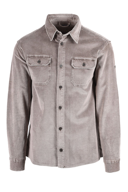 PAUL AND SHARK CORDUROY OVERSHIRT STONE
