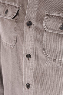 PAUL AND SHARK CORDUROY OVERSHIRT STONE