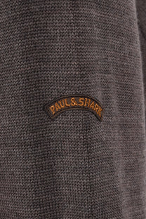 PAUL AND SHARK HALF ZIP JUMPER BROWN