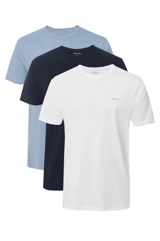 PAUL SMITH 3 PACK T-SHIRT WHITE/NAVY/BLUE Paul Smith