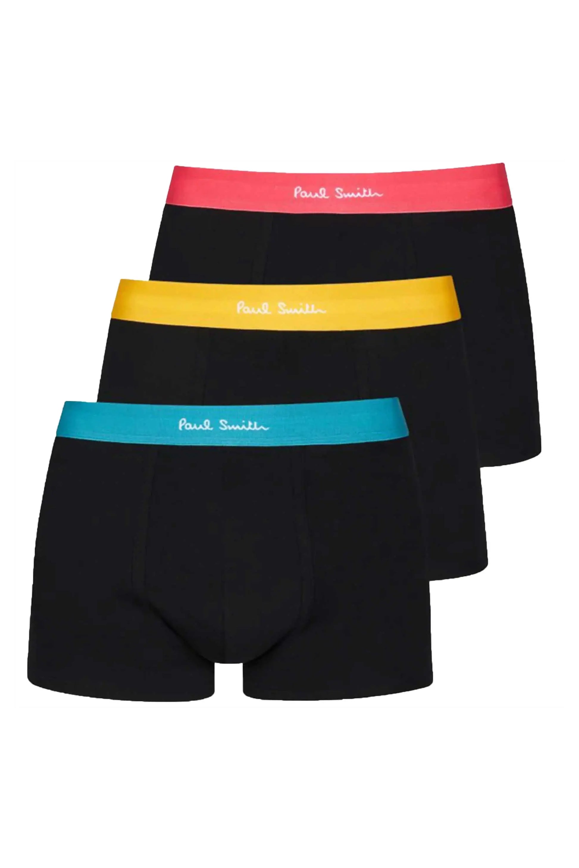 Paul Smith 3 pack coloured band boxers in black