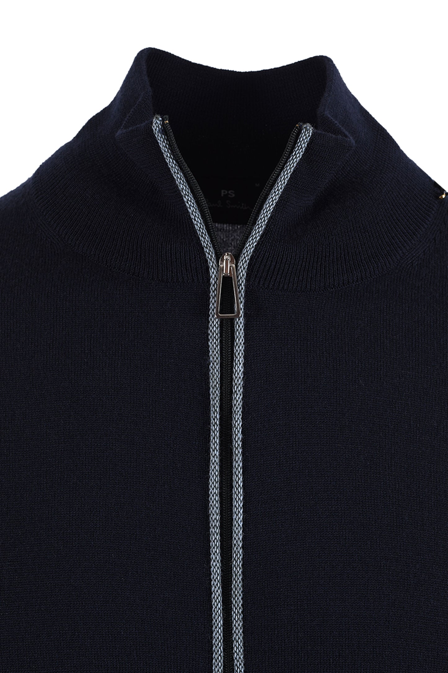 PAUL SMITH CARDIGAN ZIP UP BLUE Paul Smith Michael Stewart Menswear  Knitwear