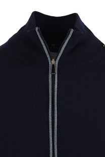 PAUL SMITH CARDIGAN ZIP UP BLUE Paul Smith Michael Stewart Menswear  Knitwear