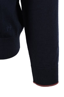 PAUL SMITH CARDIGAN ZIP UP BLUE Paul Smith Michael Stewart Menswear  Knitwear