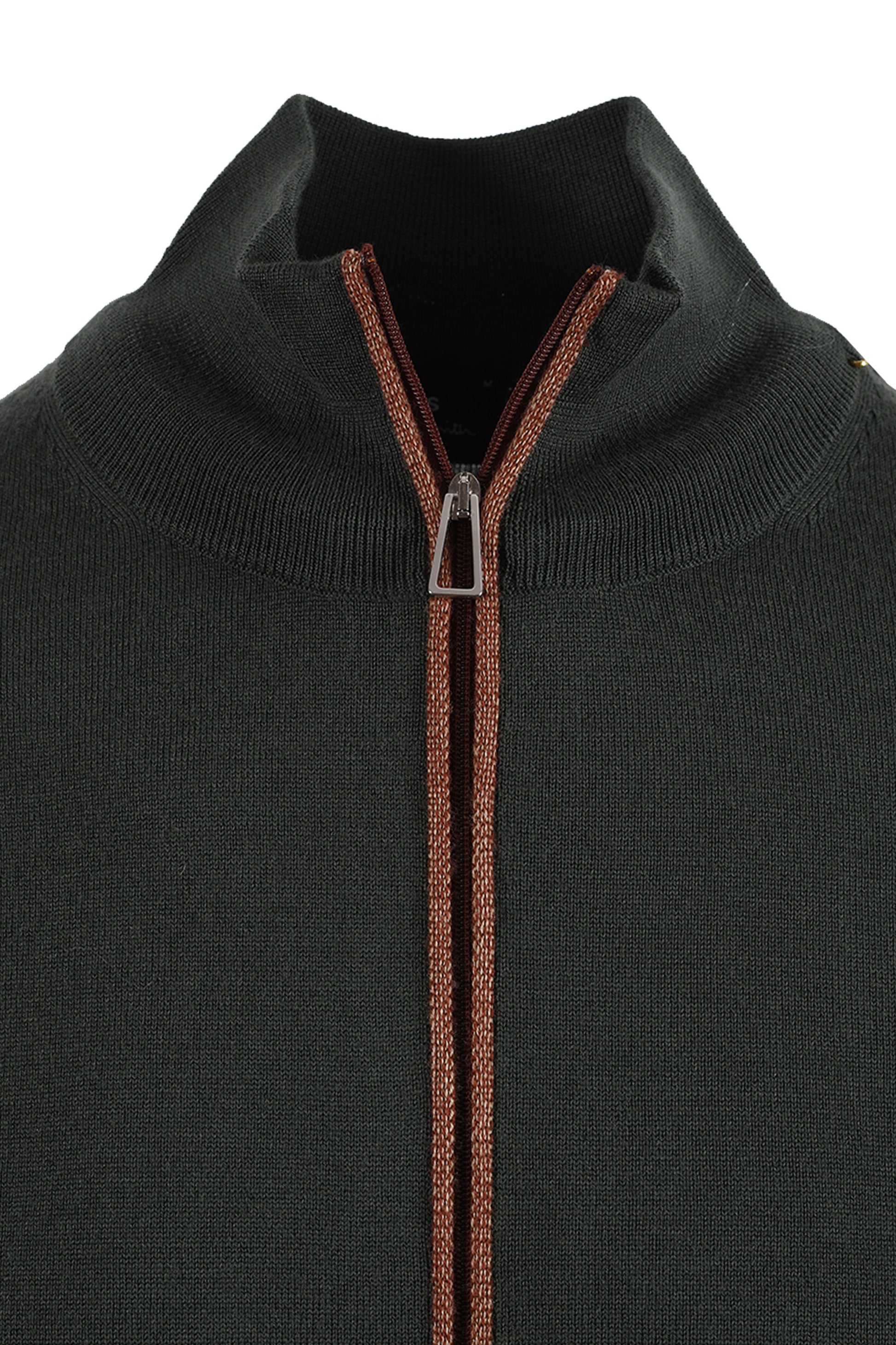 PAUL SMITH CARDIGAN ZIP UP GREEN Paul Smith Michael Stewart Menswear  Knitwear