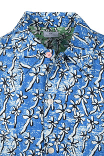 PAUL SMITH CASUAL FIT FLORAL SEERSUCKER SHIRT LIGHT BLUE Paul Smith