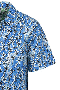 PAUL SMITH CASUAL FIT FLORAL SEERSUCKER SHIRT LIGHT BLUE Paul Smith