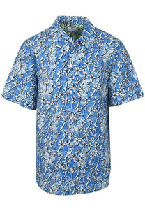 PAUL SMITH CASUAL FIT FLORAL SEERSUCKER SHIRT LIGHT BLUE Paul Smith