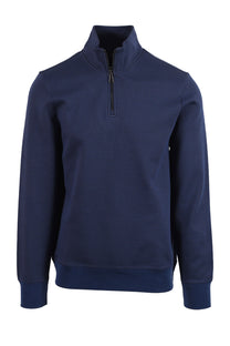 PAUL SMITH CLASSIC HALF ZIP BLUE Paul Smith Michael Stewart Menswear  Knitwear