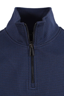 PAUL SMITH CLASSIC HALF ZIP BLUE Paul Smith Michael Stewart Menswear  Knitwear