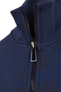 PAUL SMITH CLASSIC HALF ZIP BLUE Paul Smith Michael Stewart Menswear  Knitwear