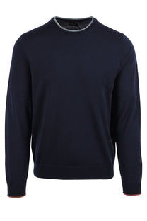 PAUL SMITH CREW NECK SWEATSHIRT NAVY Paul Smith Michael Stewart Menswear  Knitwear
