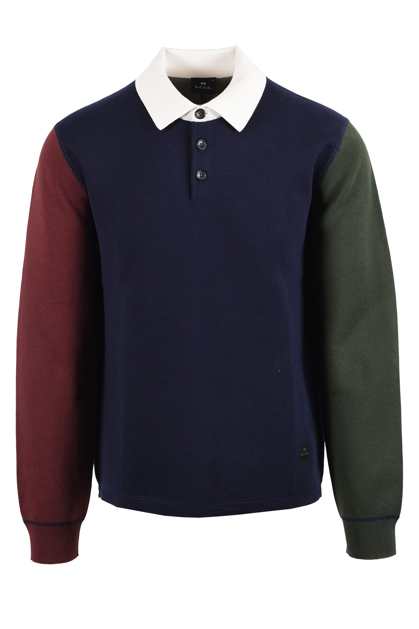 PAUL SMITH LONG SLEEVE POLO BLUE Paul Smith Michael Stewart Menswear  Polo Shirts