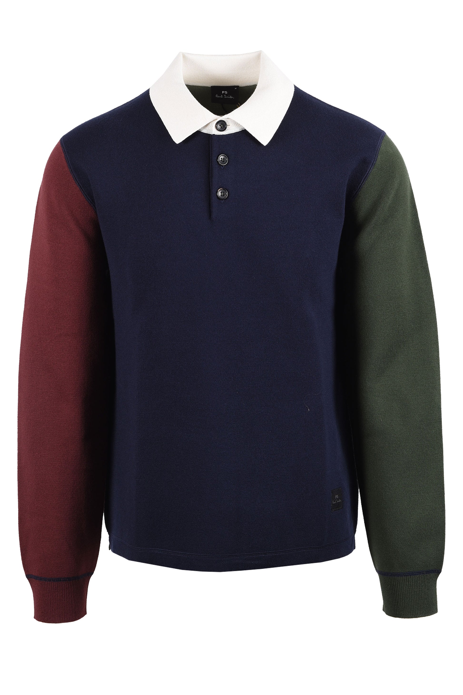 PAUL SMITH LONG SLEEVE POLO BLUE Paul Smith Michael Stewart Menswear  Polo Shirts