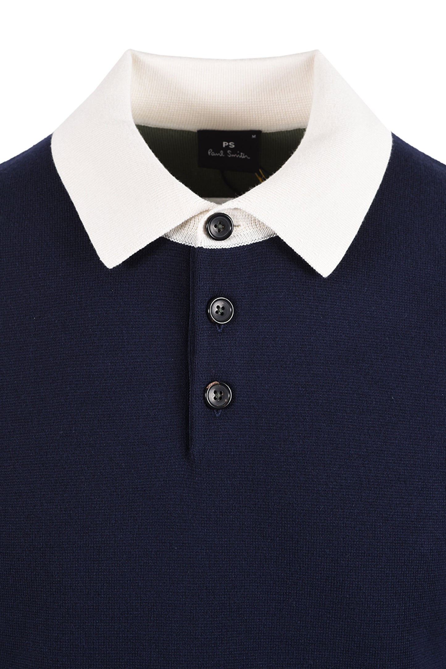 PAUL SMITH LONG SLEEVE POLO BLUE Paul Smith Michael Stewart Menswear  Polo Shirts