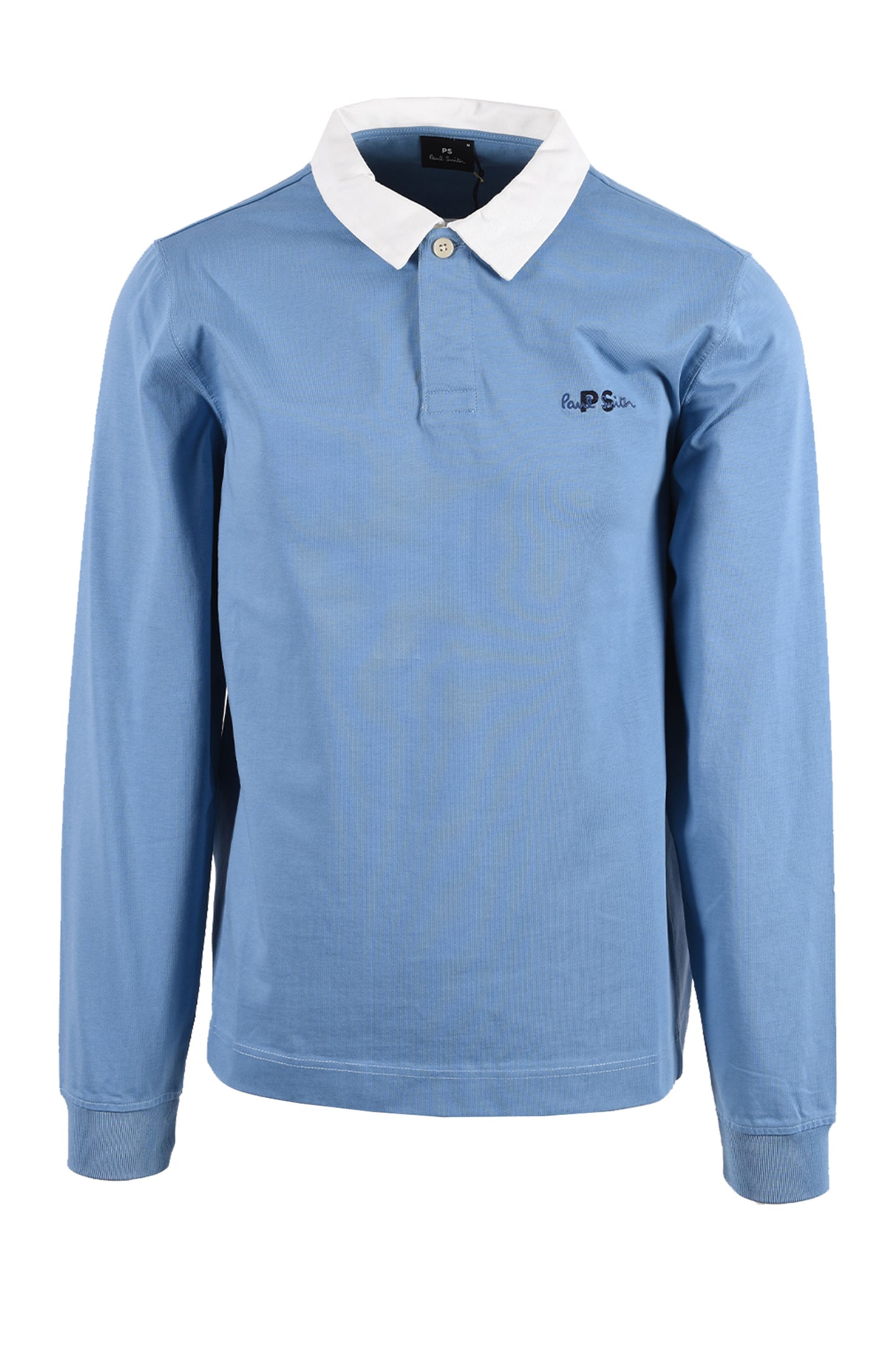 PAUL SMITH LONG SLEEVE POLO BLUE Paul Smith Michael Stewart Menswear  Polo Shirts