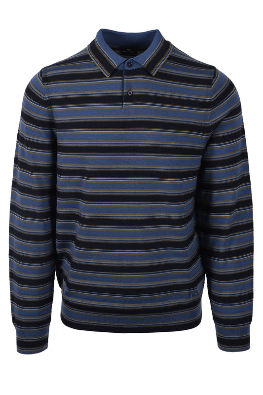 PAUL SMITH LS POLO NAVY Paul Smith Michael Stewart Menswear  Polo Shirts