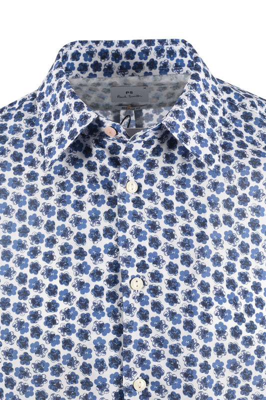 PAUL SMITH LS REG FIT SHIRT BLUE Paul Smith Michael Stewart Menswear