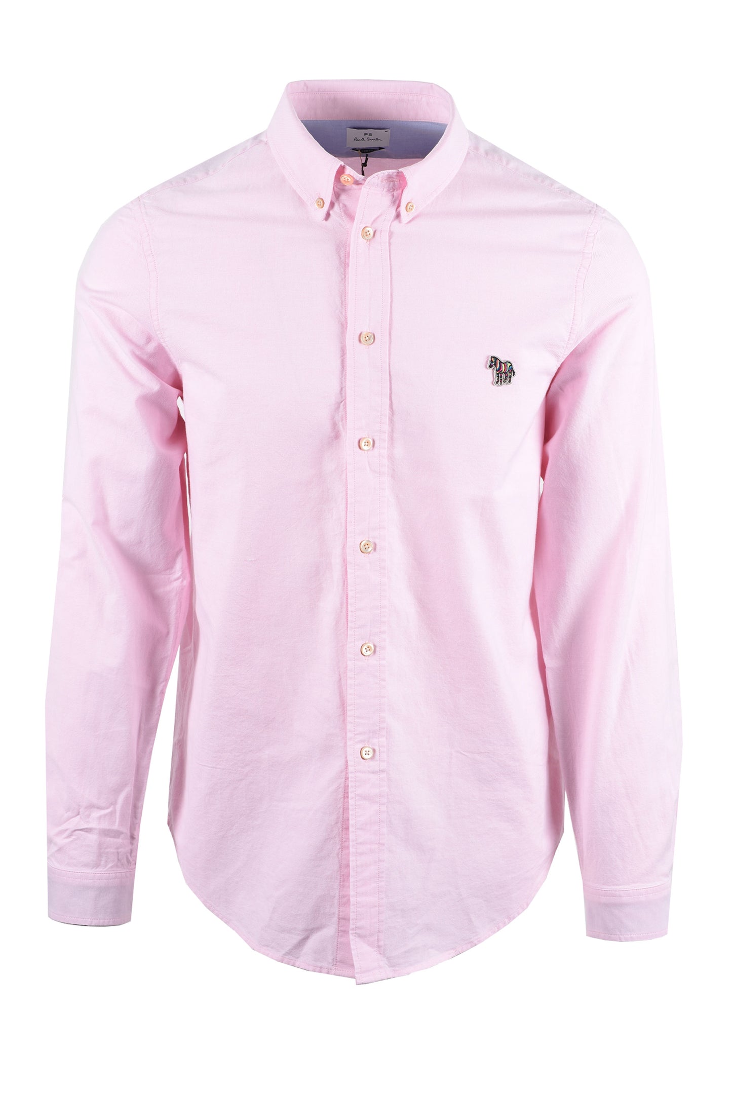PAUL SMITH LS TAILORED FIT SHIRT ZEBRA BADGE PINK Paul Smith Michael Stewart Menswear  Shirts