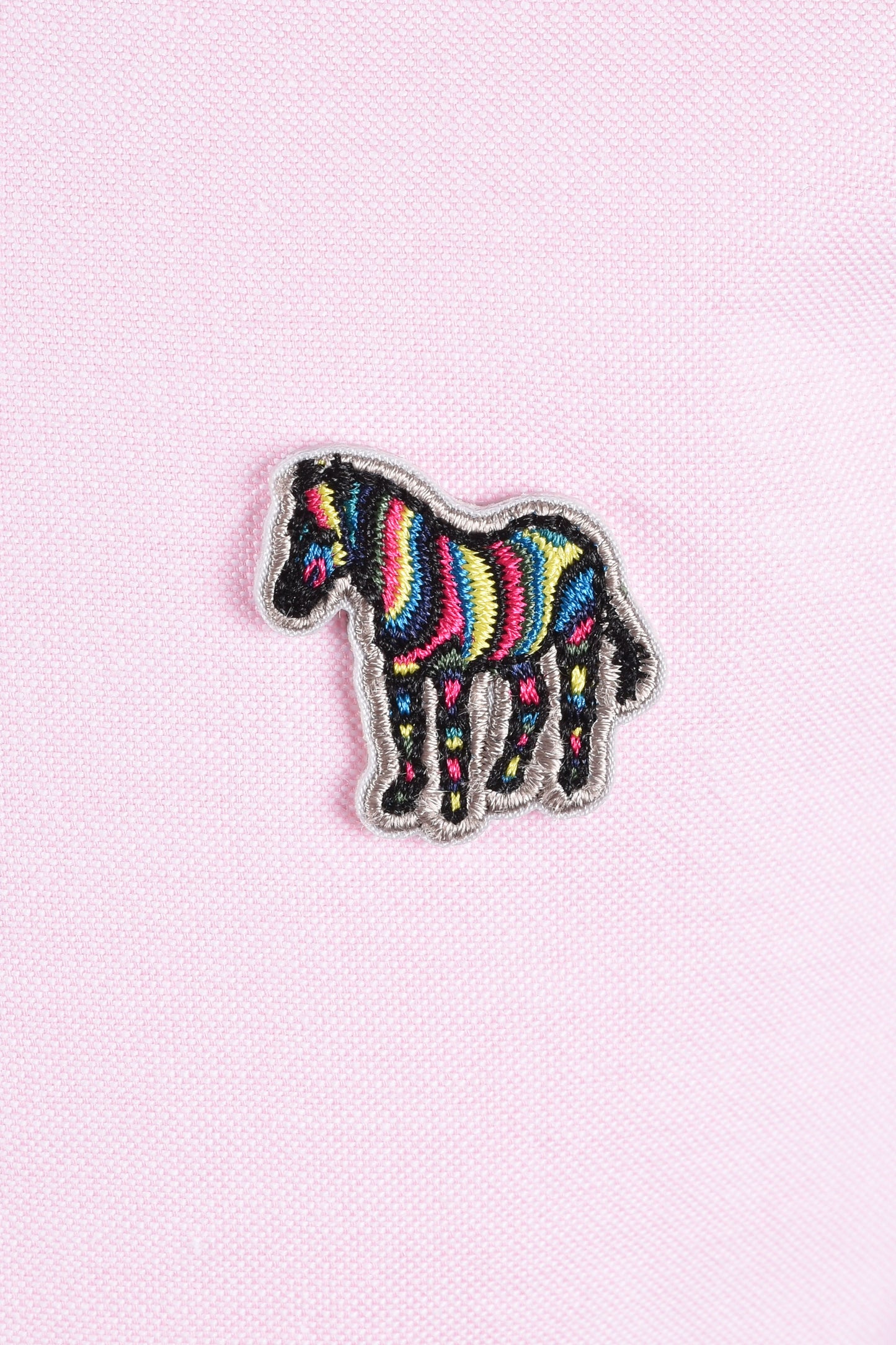 PAUL SMITH LS TAILORED FIT SHIRT ZEBRA BADGE PINK Paul Smith Michael Stewart Menswear  Shirts