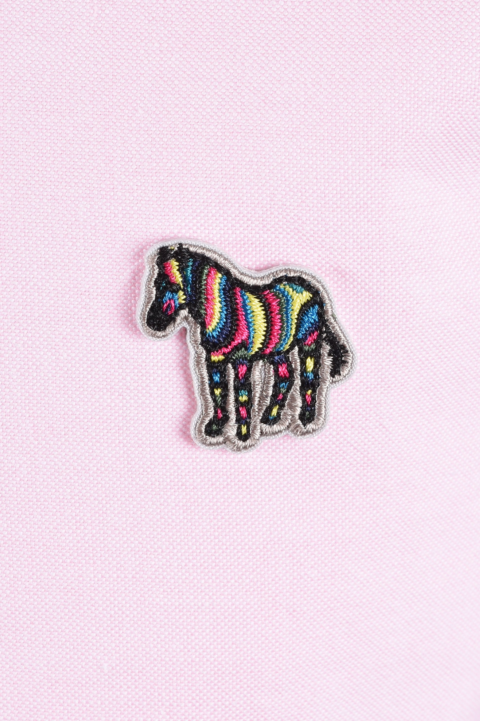 PAUL SMITH LS TAILORED FIT SHIRT ZEBRA BADGE PINK Paul Smith Michael Stewart Menswear  Shirts