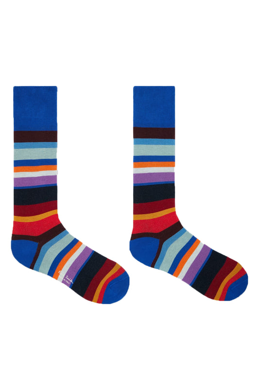 PAUL SMITH MAREK STRIPE SOCK MULTI BLUE STRIPE