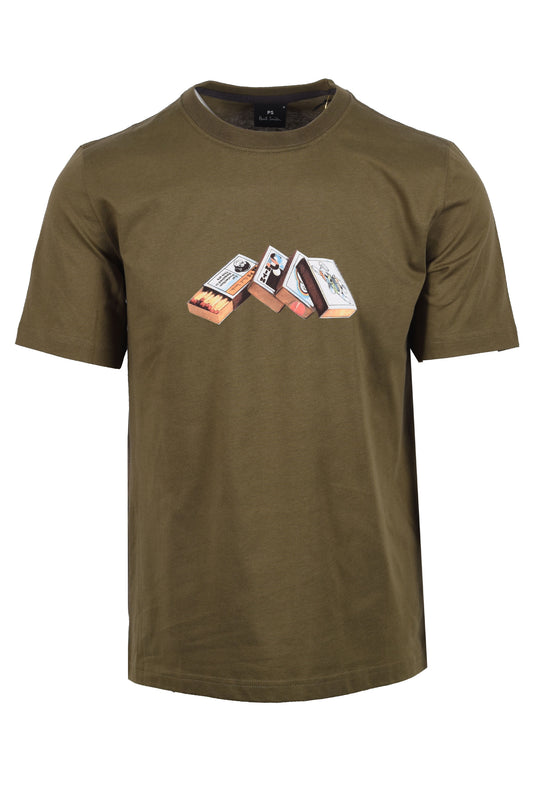 PAUL SMITH MATCHBOXES T-SHIRT SAGE
